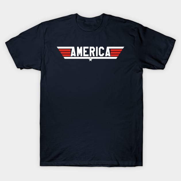 America 4th of July T-Shirt by LMW Art